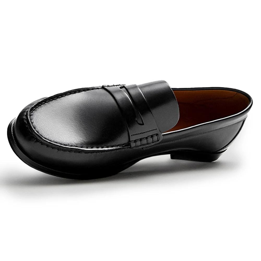 Mocassins à enfiler en cuir véritable pour hommes, couche supérieure Vintage, mocassins respirants,