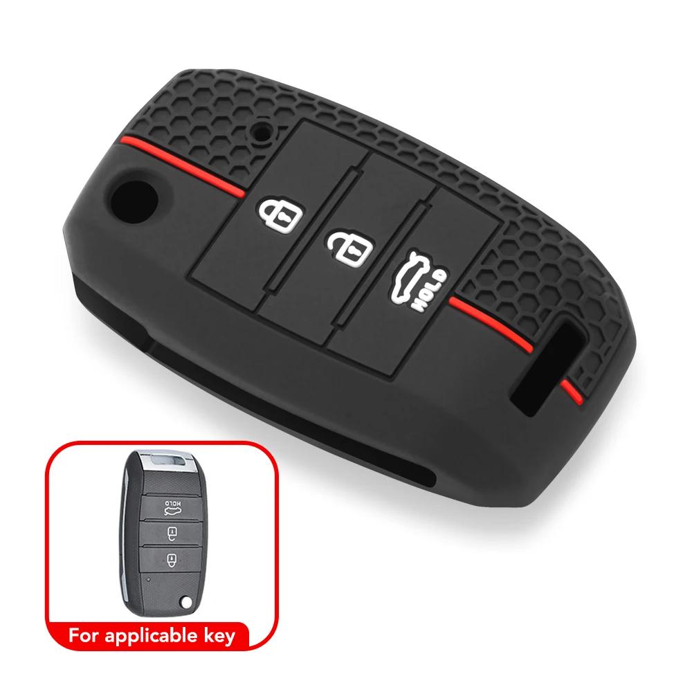 Housse de Protection pour clé de voiture pliante en Silicone, étui de Protection pour télécommande K
