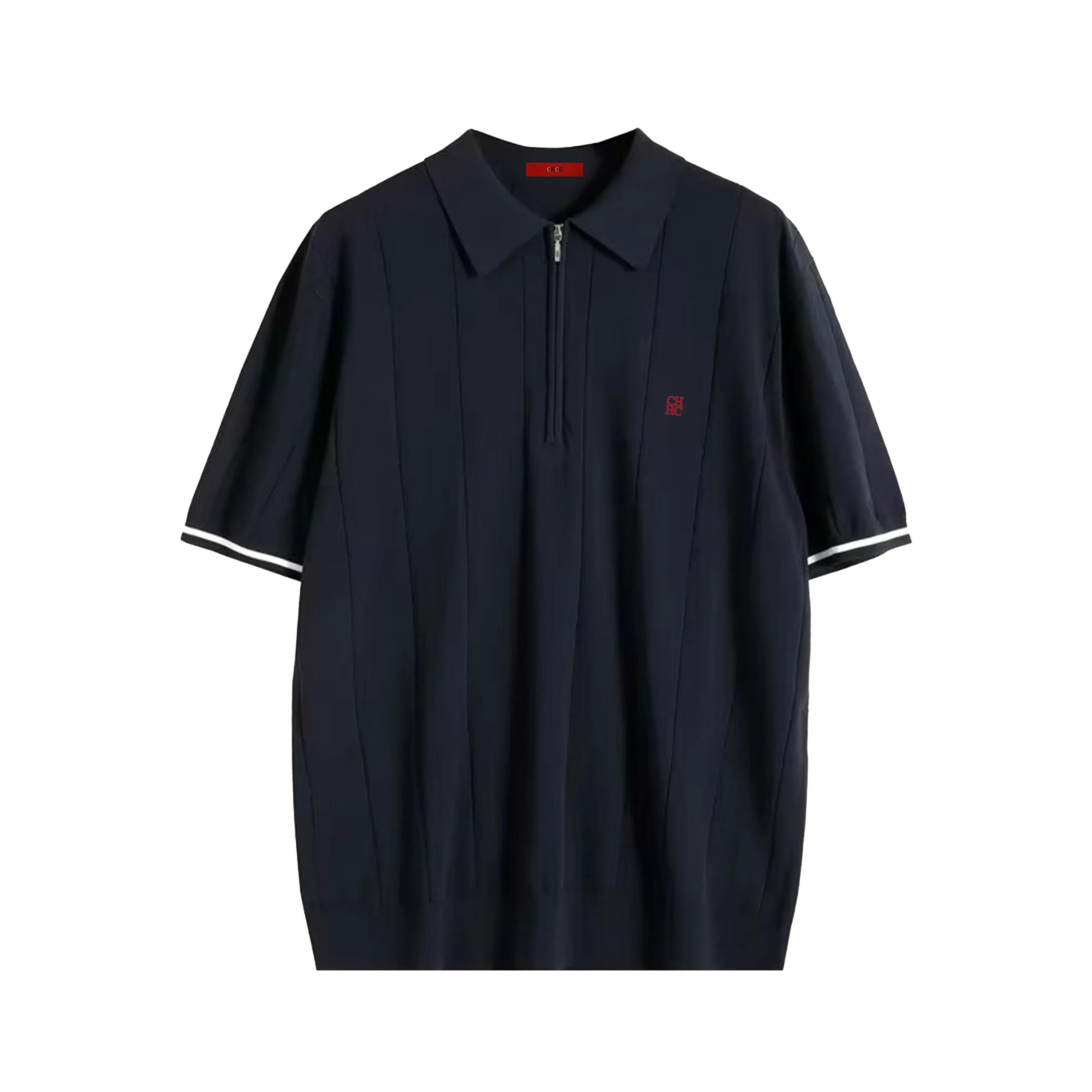 CHCH 2024 nouveau Polo d'été en tricot côtelé pour hommes respirant et frais marque qualité hommes p