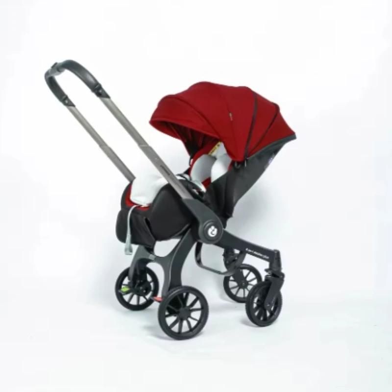 UE en Stock 4In1 bébé poussette, poussette multifonctionnelle pliable avec siège auto landau Portabl