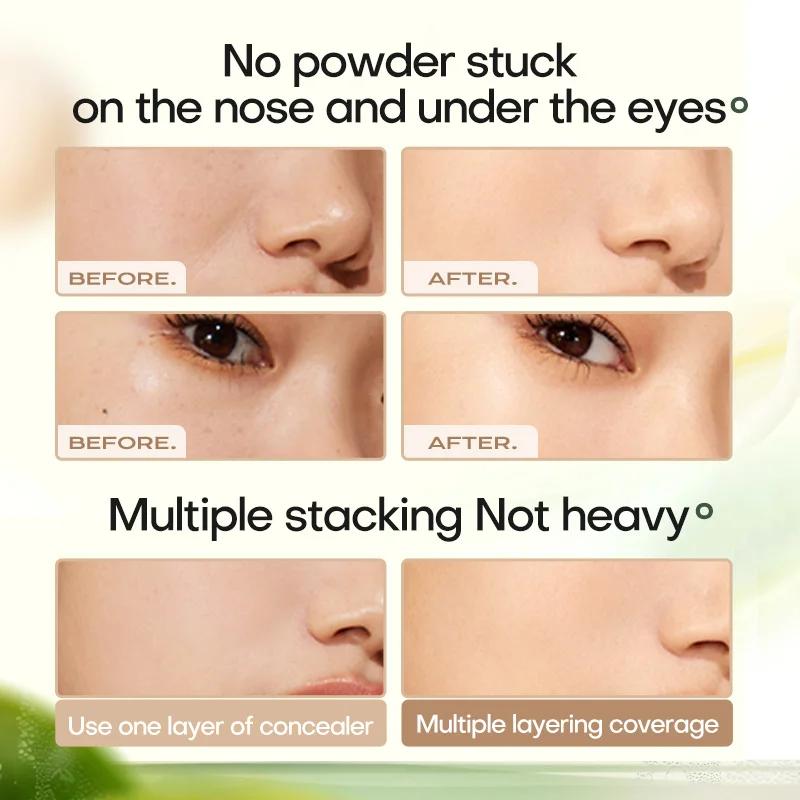 Mistine fond de teint coussin d'air maquillage avec finition rosée naturelle hydrater nourrir crème