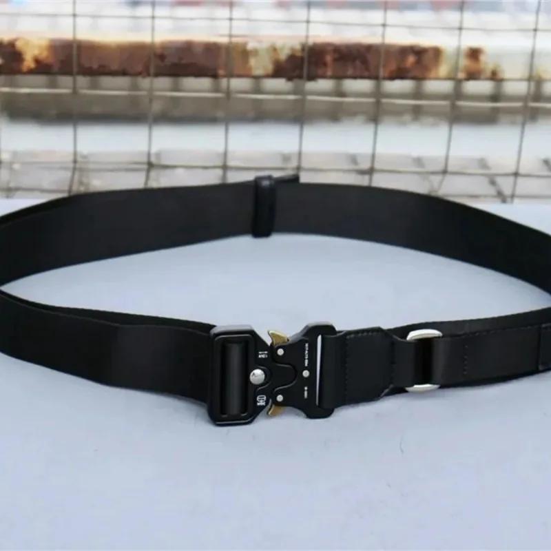 Nouvelle ceinture ALYX Paris 2025 pour homme et femme, boucle avec logo gravé au laser, ceintures 10