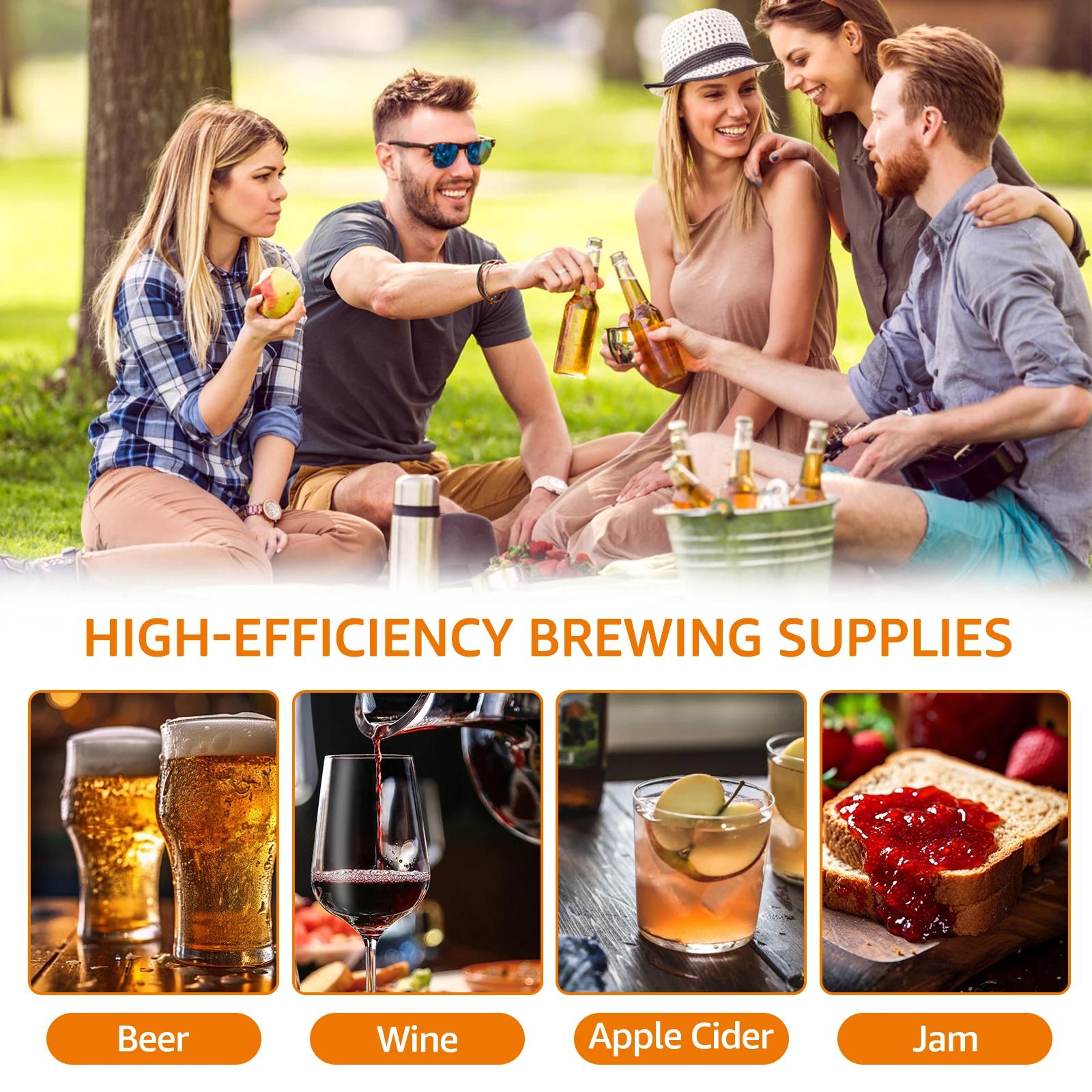 Sac filtrant réutilisable pour le brassage de la bière à domicile, sacs filtrants pour aliments de c