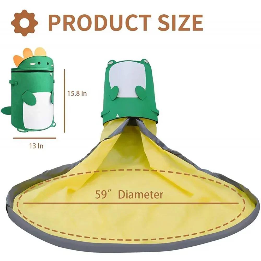 Sac de rangement pliable en feutre détachable pour jouets, organisateur d'animaux mignons, sacs à fe