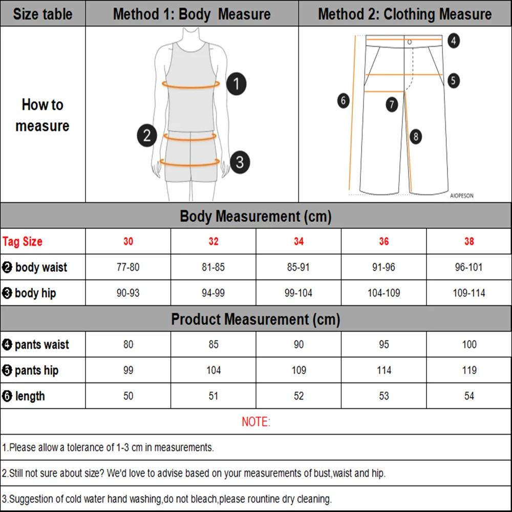 AIOPESON 2025 nouveau été 100% coton hommes Shorts décontracté pour haute qualité taille élastique S