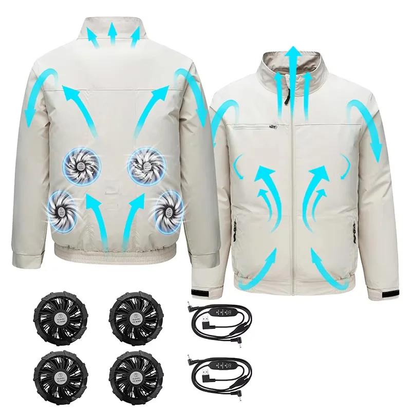 Veste de sport d'été 4 en 1 avec climatisation intelligente pour hommes, uniforme de pêche, protecti