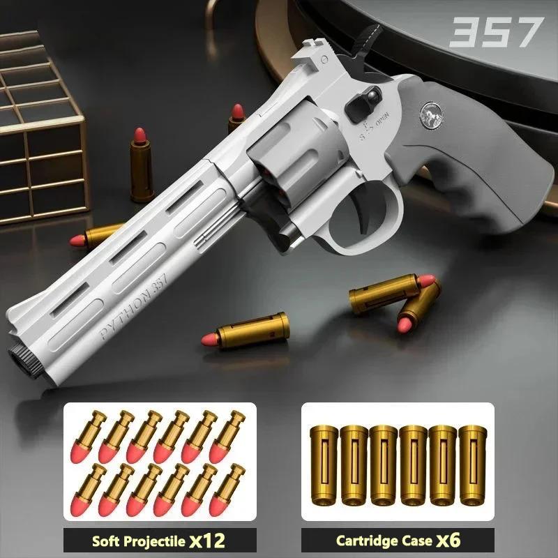 Pistolet lanceur de Revolver ZP5 357, à tir continu, balle de fléchettes souple, jouet CS, arme de j