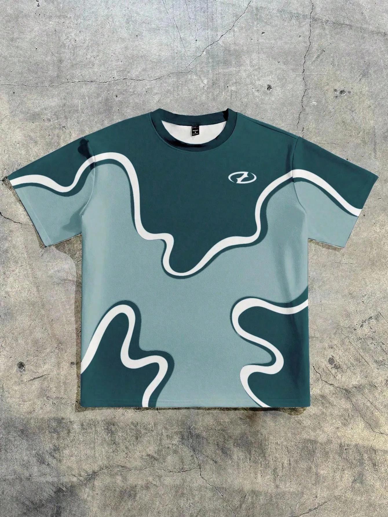 Le nouveau T-shirt pour hommes d'été 2025 est un design imprimé en 3D doux et respirant à la mode dé