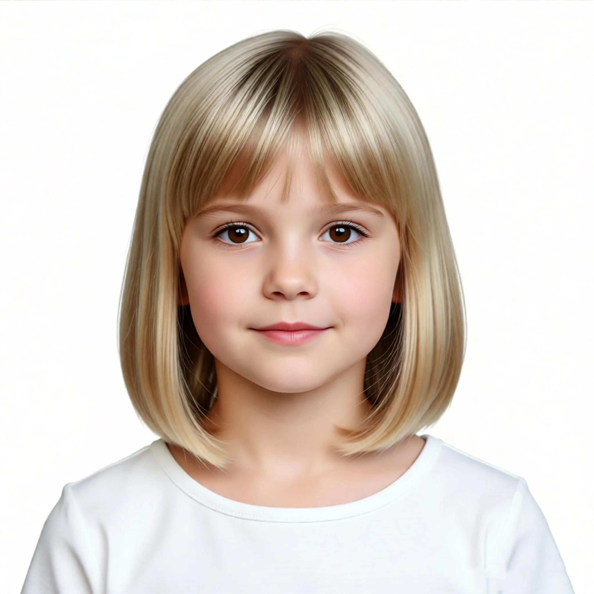 Perruque beige pour petite fille, coiffe dorée pour enfants, élastique, coiffure blonde pour enfants