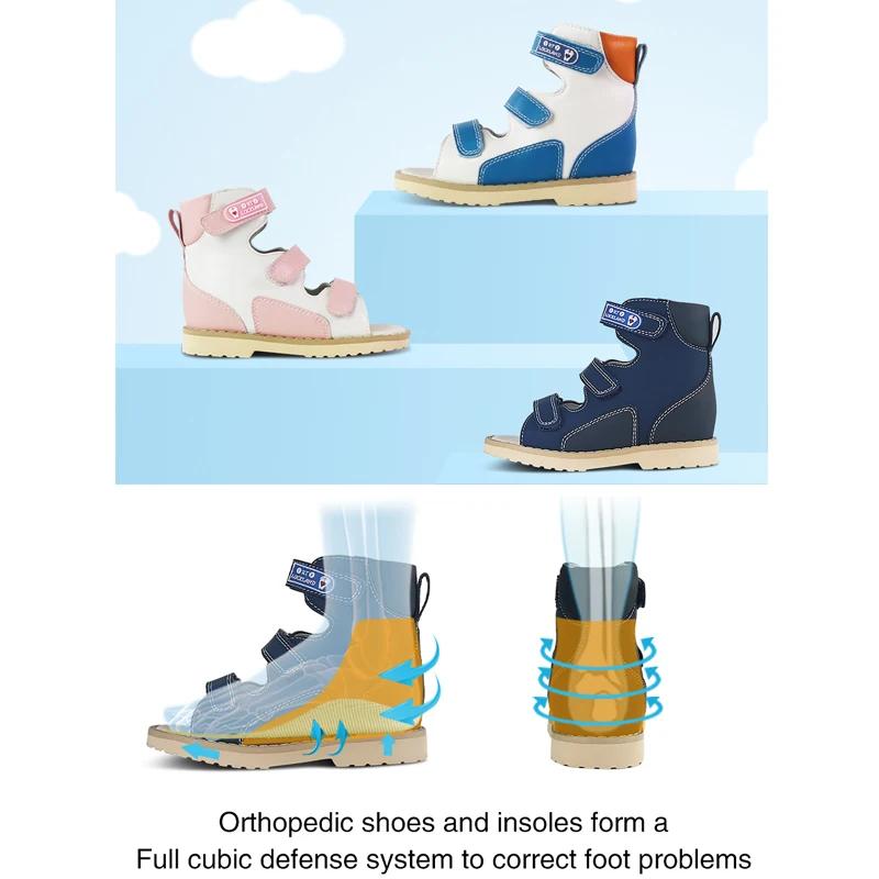 Chaussures orthopédiques 4 roues motrices pour garçons, sandales d'été pour tout-petits, chaussures