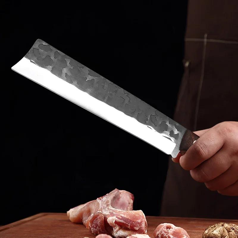 Couteau lourd pour hacher les os et les légumes, couteau de boucher, couteau utilitaire pour tranche