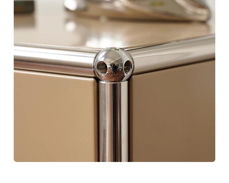 Meuble TV modulaire personnalisé en métal, meuble de rangement, étagère, meuble de chevet, placard