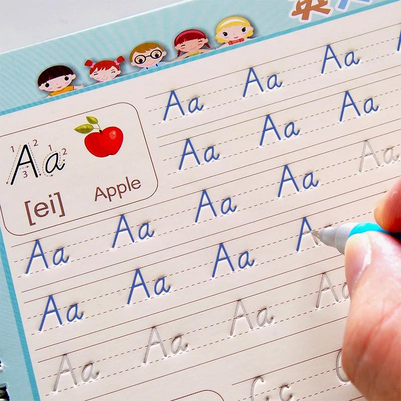 Cahier 3D réutilisable pour enfants, pour calligraphie, chiffres, écriture manuscrite, apprentissage