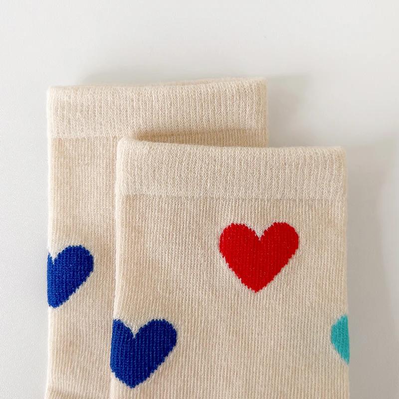 Trois paires de chaussettes fille pour le printemps et l'automne, douces et polyvalentes, avec un de