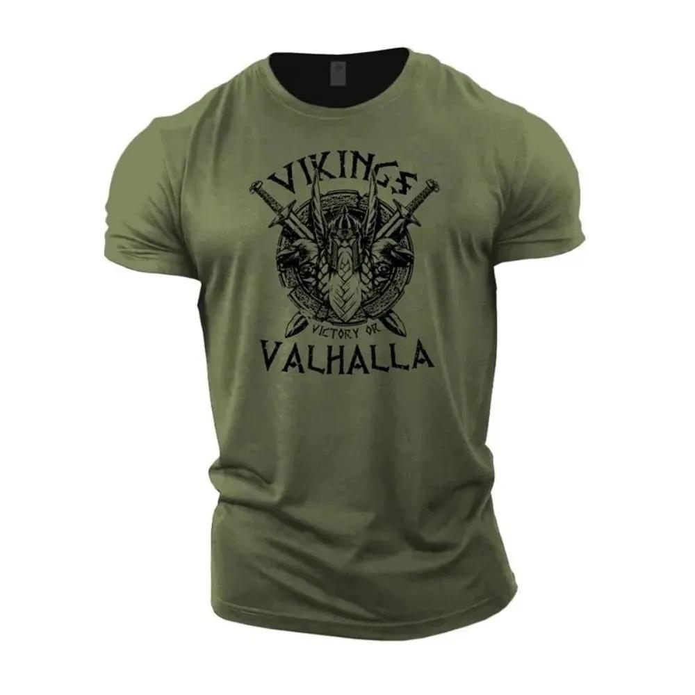 T-shirt col rond pour hommes, respirant et confortable, à la mode, pour entraînement musculaire, let