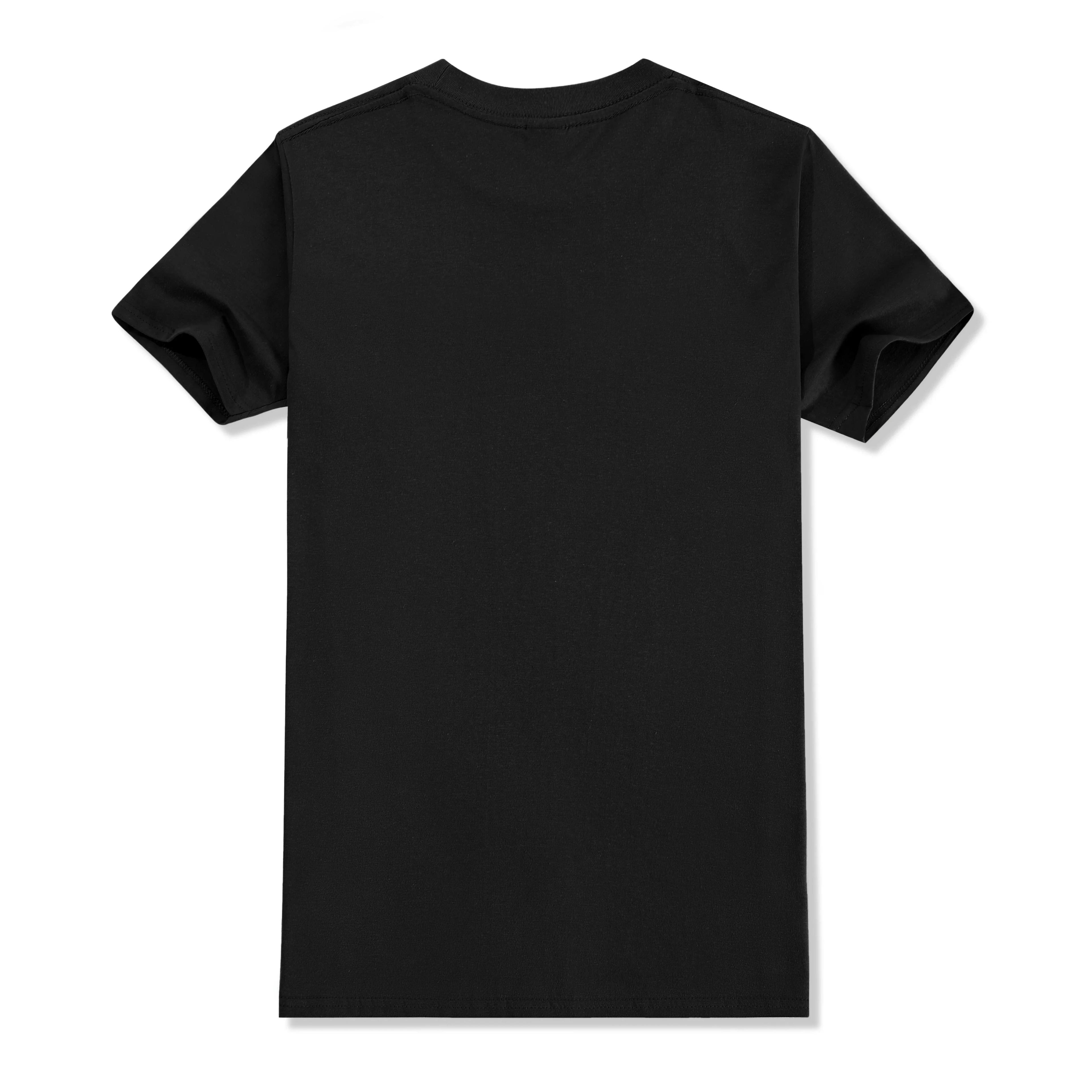 Taille européenne 100% pur coton T-shirt personnalisé avant et arrière équipe école uniforme magasin