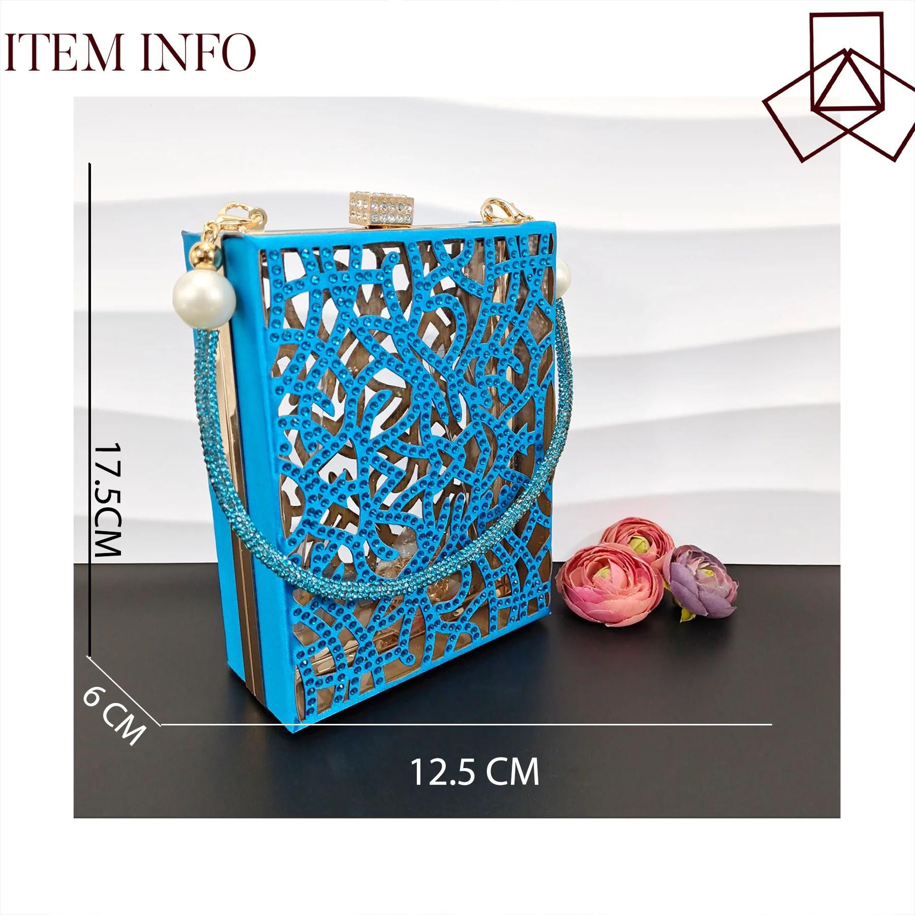 NigWin-Chaussures de soirée élégantes pour femmes, chaussures pleines de diamants de luxe, bleu ciel