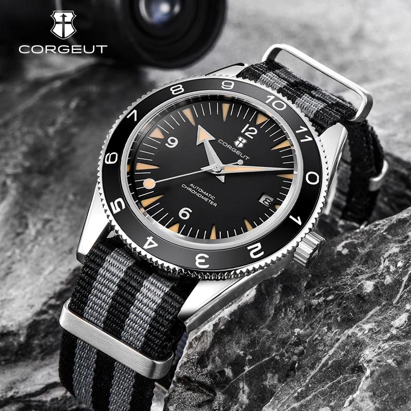 Montre japonaise lumineuse automatique pour hommes, verre saphir 41MM, étanche à 100m, bracelet en N