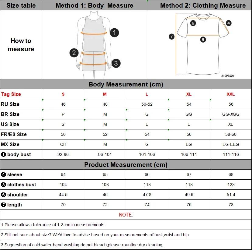AIOPESON-Polo Brodé de Cerf à Manches sulfpour Homme, Vêtement Solide pour Document, Social et Busin