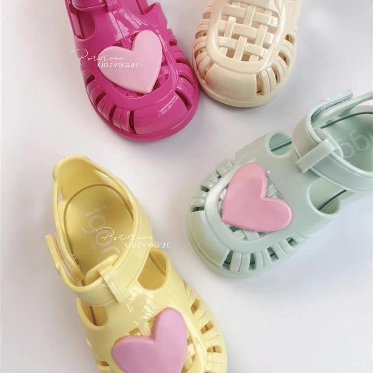 Sandales romaines d'été pour garçons et filles, couleur unie, chaussures pour enfants, Design popula