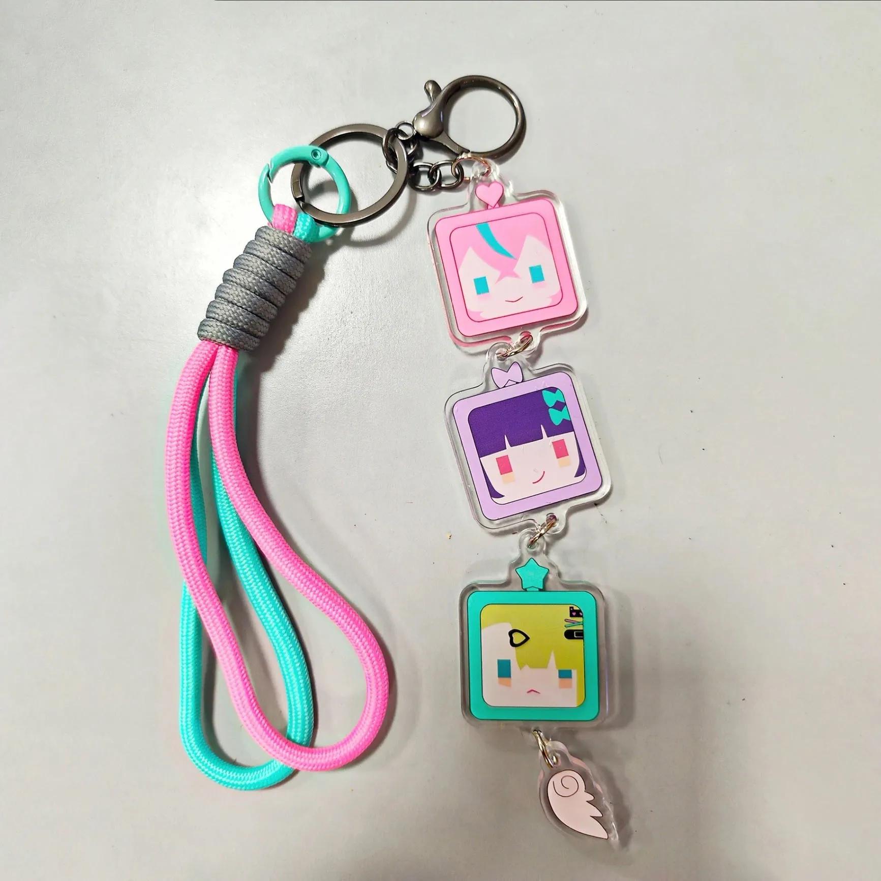 Porte-clés en acrylique Game Zenless Zone Zero Angels of Delusion Sunna Aria Nangong Uha Cosplay, ac
