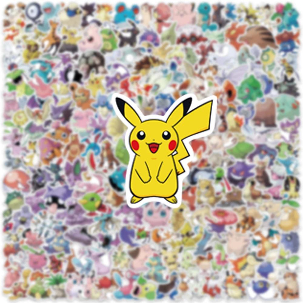 100/200/300 pièces Pokemon Kawaii Pikachu autocollants décoration décalcomanies ordinateur portable
