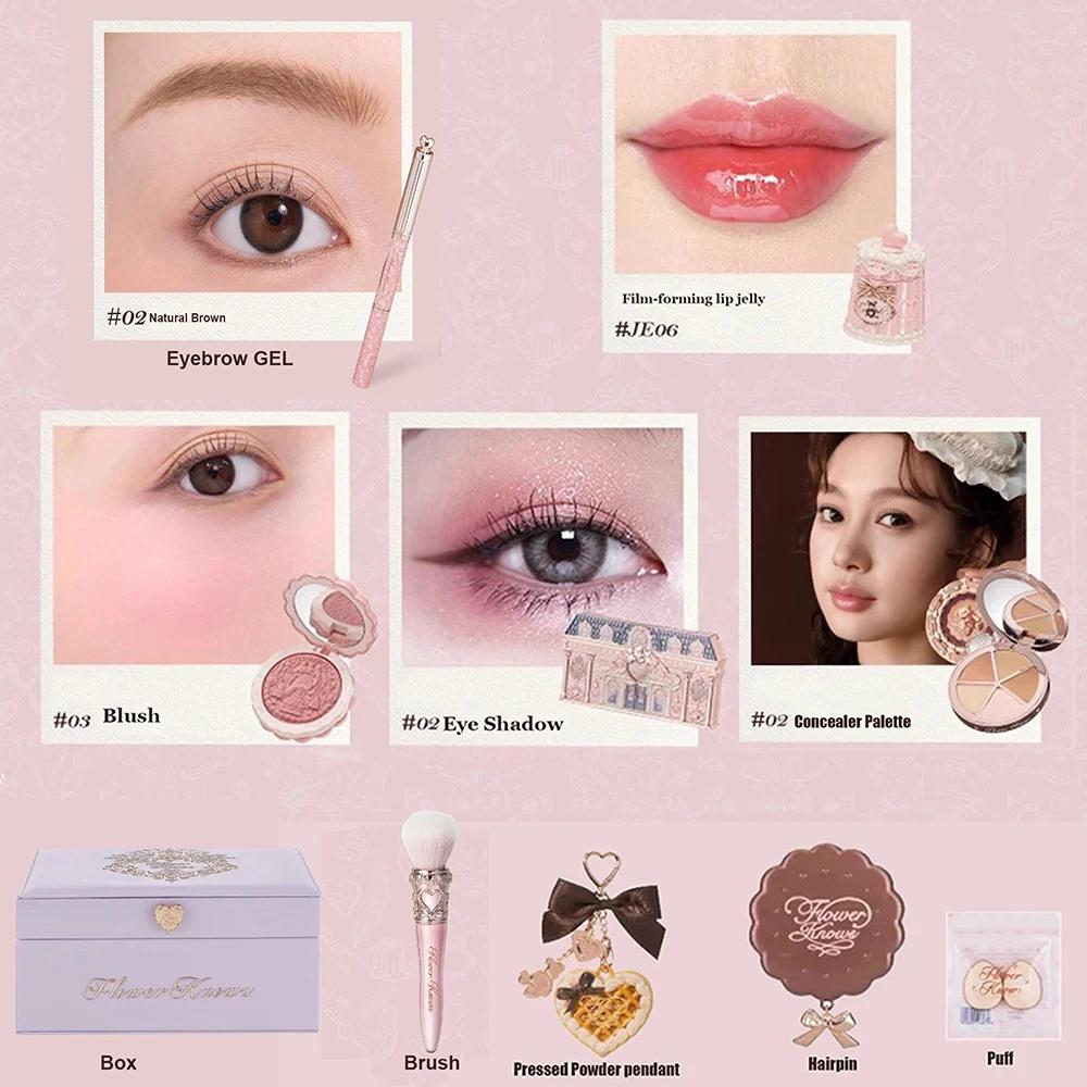 Coffret Cadeau Tout-en-un Flower Knows Strawberry Rococo : Kit Maquillage Professionnel Complet avec