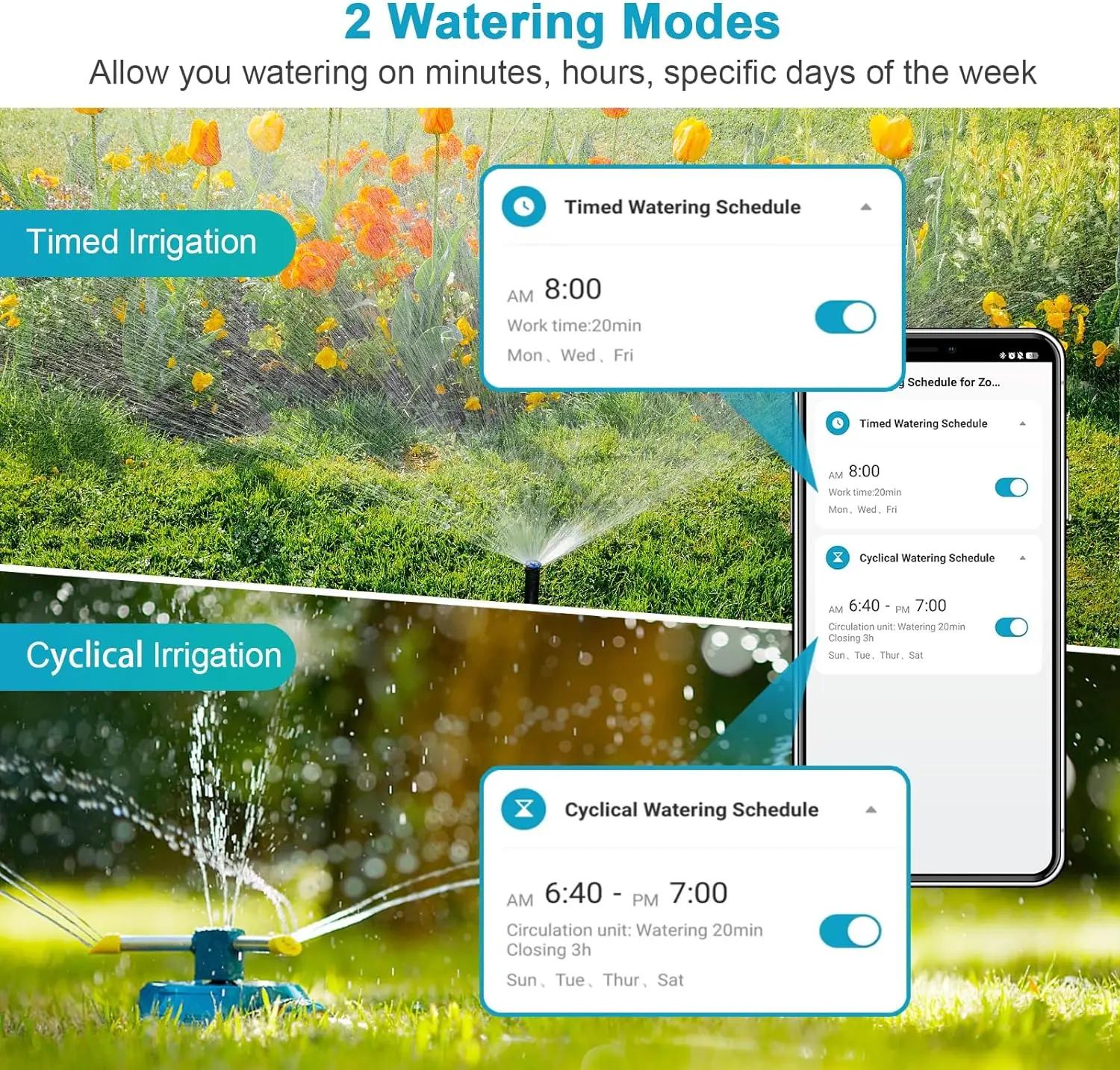 Insoma Wifi minuterie d'arrosage automatique minuterie d'eau de jardin à distance système d'arrosage