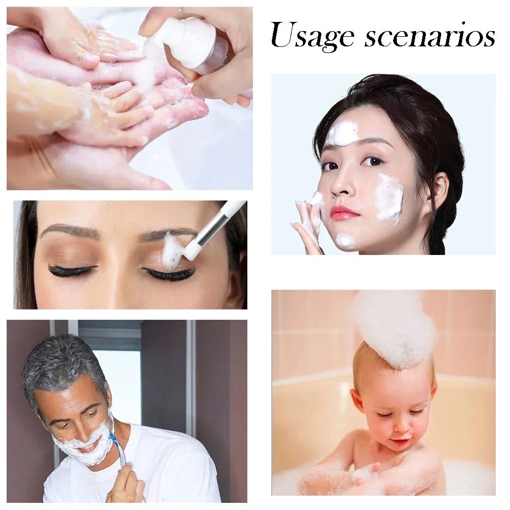 Les outils de nettoyage de shampoing pour cils comprennent une bouteille vide de 60ML, distributeur