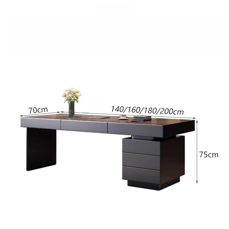 Table de rangement exécutive, armoire à douille de luxe, bureau exécutif, bureaux d'ordinateur, tiro