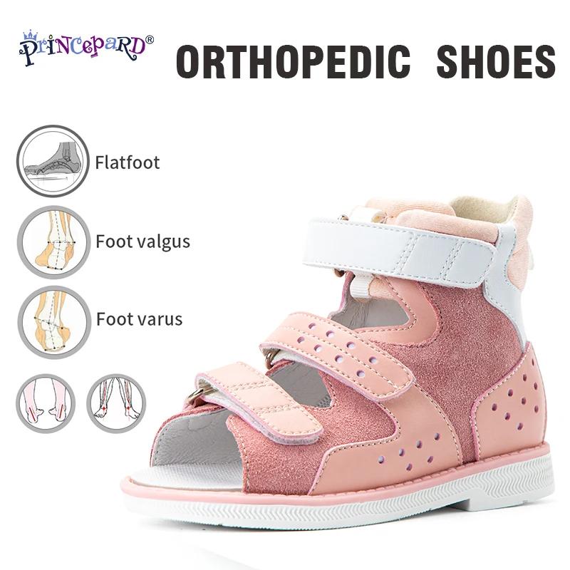 Princepard Chaussures orthopédiques d'été pour tout-petits garçons et filles, soutien de la voûte pl