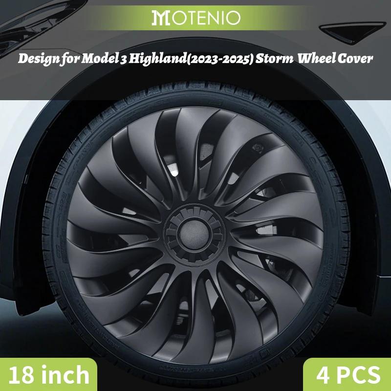 Conception de couverture de roue pour Tesla modèle 3 Highland 2023 – 2026, 4 pièces, enjoliveurs dro