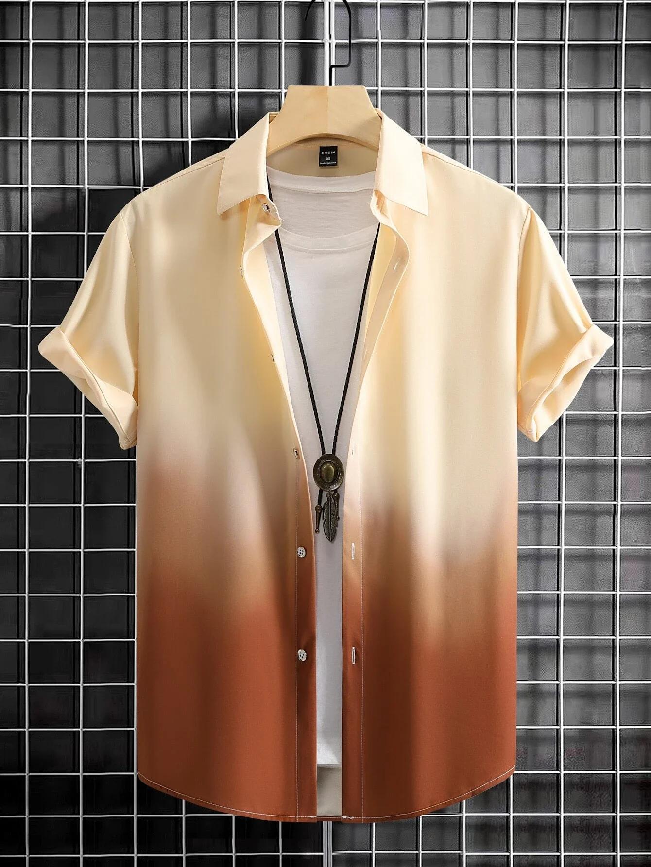 Chemise hawaïenne décontractée pour hommes, manches courtes, impression graphique 3D, design nickel