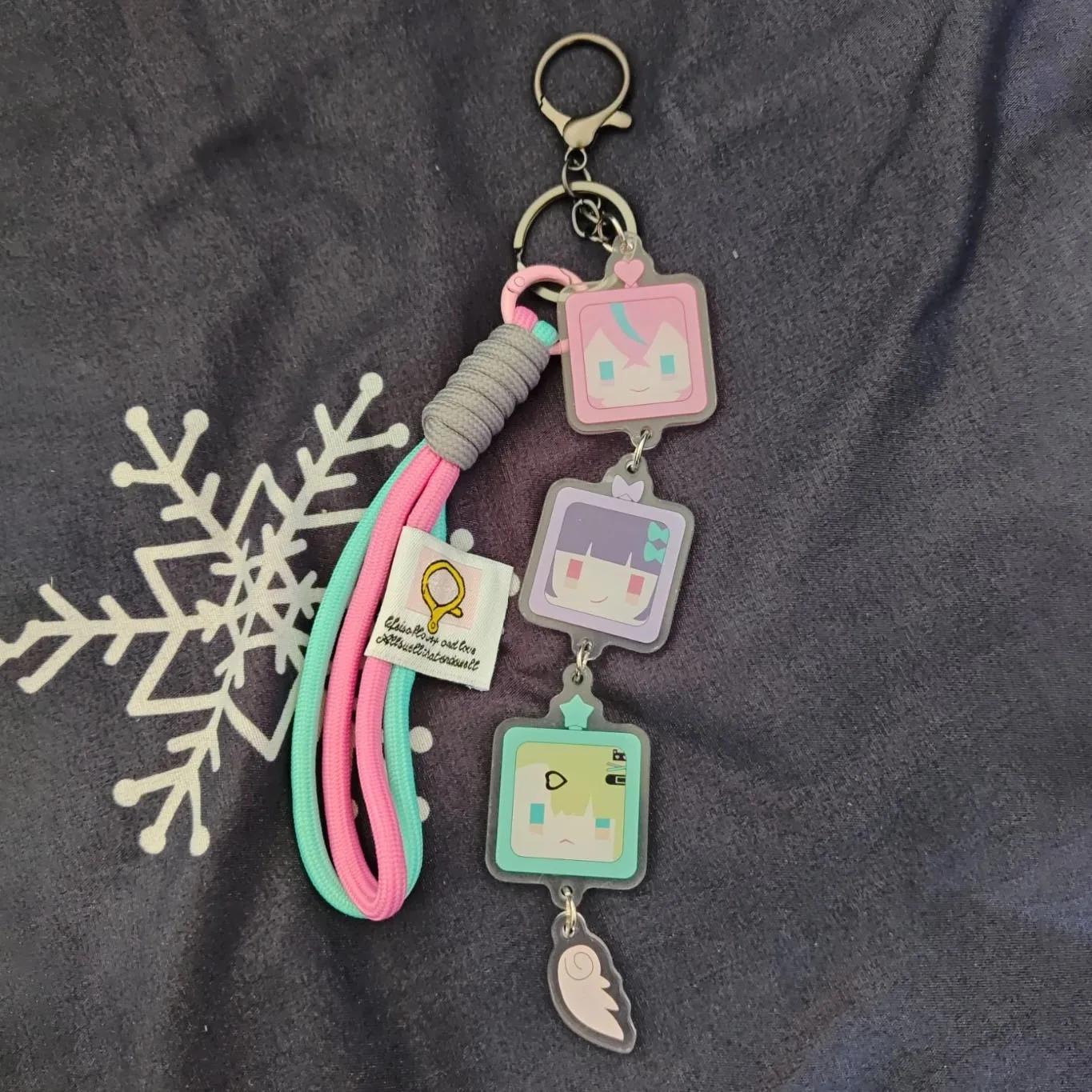 Porte-clés en acrylique Game Zenless Zone Zero Angels of Delusion Sunna Aria Nangong Uha Cosplay, ac