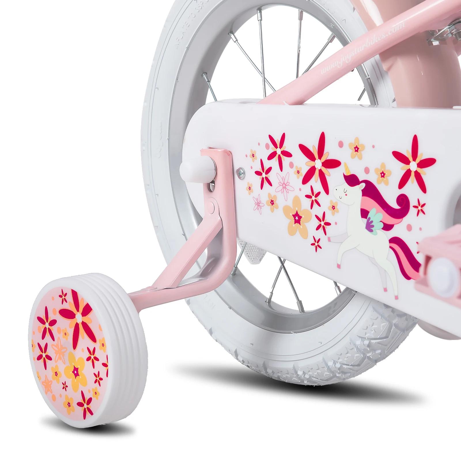 YSTAR-Vélo à chaîne pour filles de 2 à 9 ans, bicyclette pour enfants avec roues d'entraînement, ban