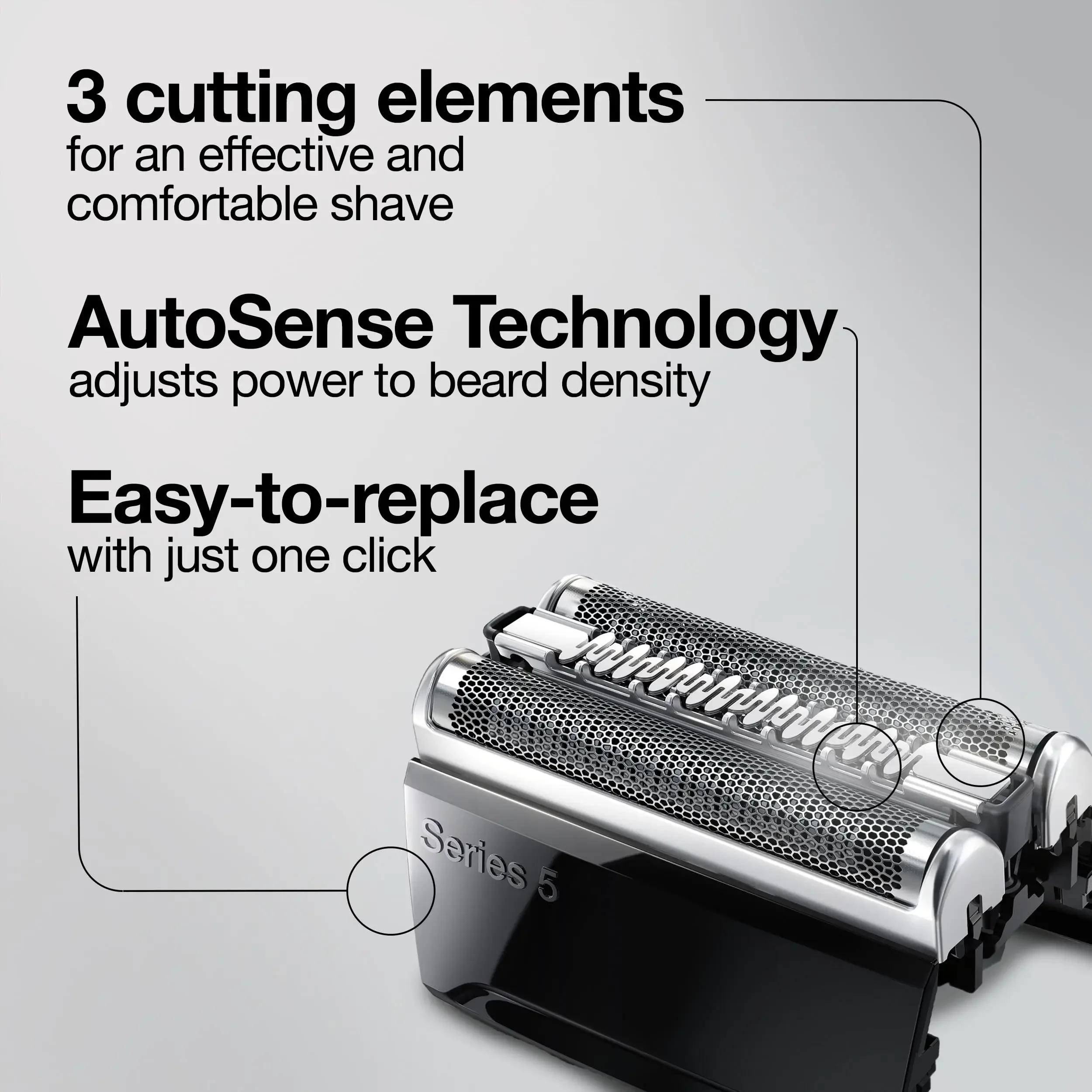 Têtes de rechange Braun Series 5, grille de coupe pour rasoir 52B, lame de rasoir pour 5020S 5030S 5