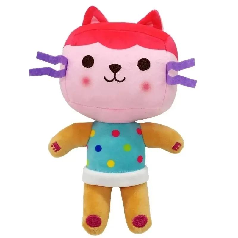 Plus récent 8 Stlyes Gabby Dollhouse en peluche Mercat dessin animé animaux en peluche sirène chat e