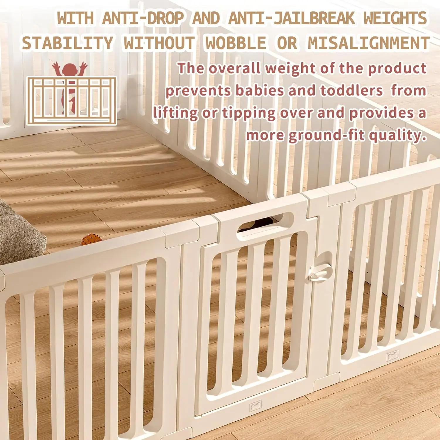 Parc pour bébé et tout-petit, barrière de sécurité pour bébé, parc pour bébé pour l'intérieur et l'e