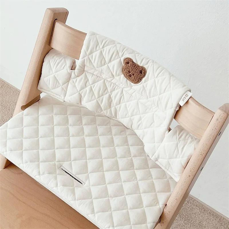 Coussin chaise haute ours lapin pour bébé - Accessoire confortable pour siège de salle à manger ergonomique
