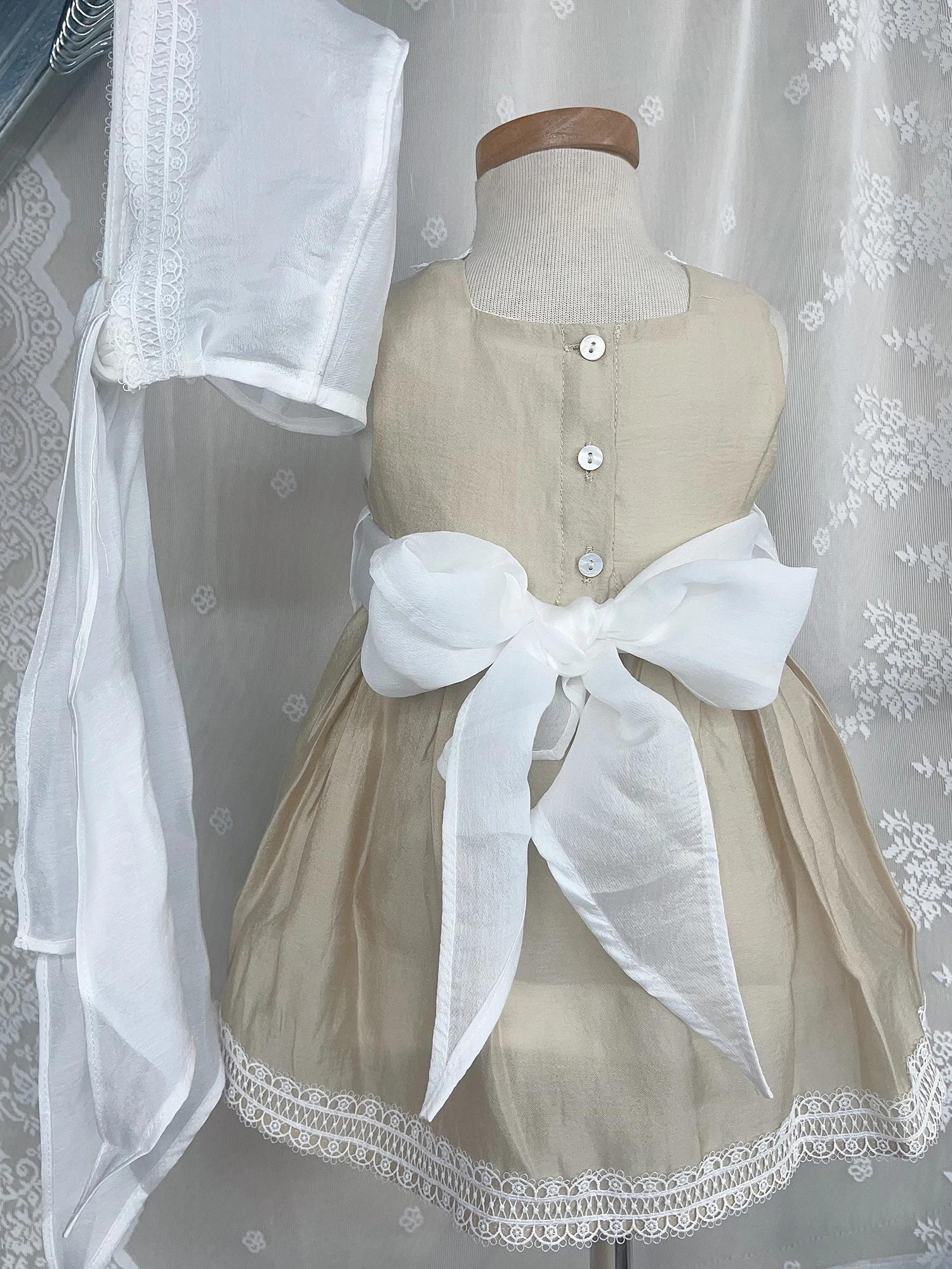 Ensemble de vêtements en dentelle Tencel pour enfants, léger, respirant, haut de gamme, personnalisé