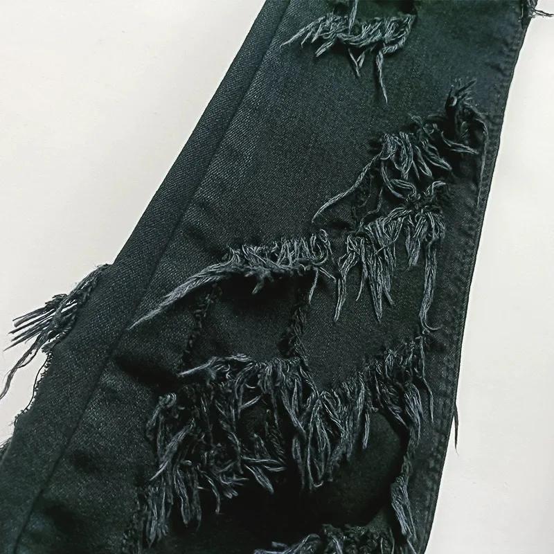 Owen Seak jean homme Streetwear Baggy Denim pantalon cloche-bas concepteur luxe pantalon Long