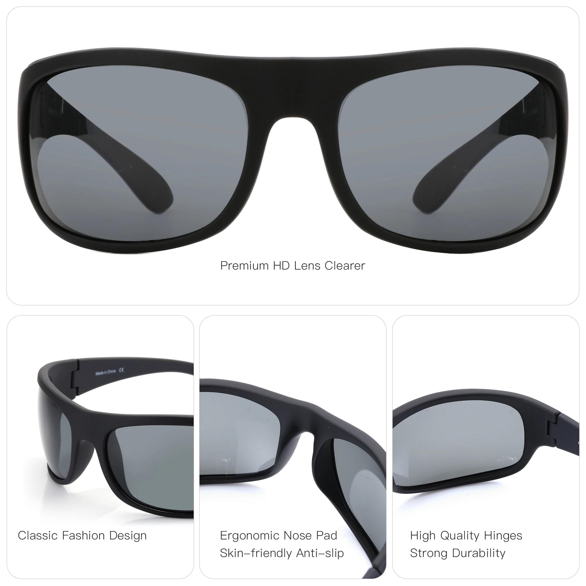 ZENOTTIC TR-90 lunettes de soleil polarisées flexibles hommes Sport de plein air lunettes de soleil