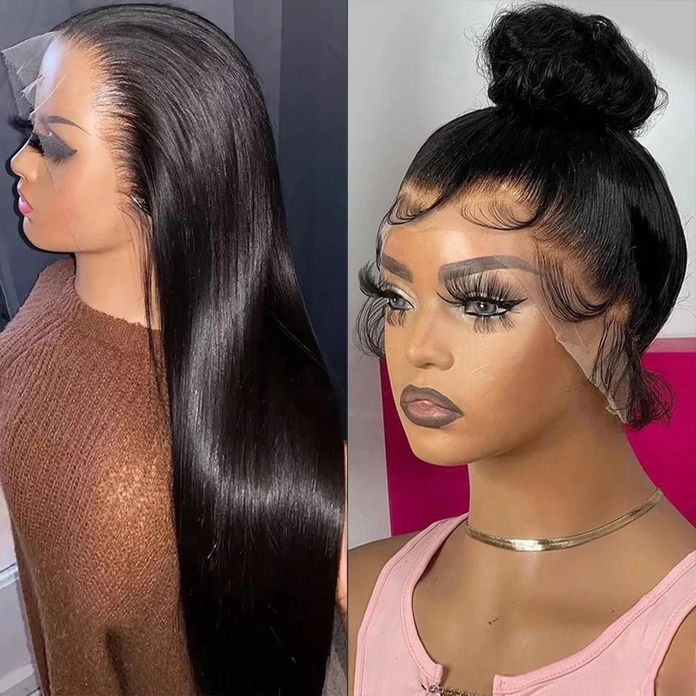 Perruque Lace Frontal Cheveux Humain Perruque Naturelle Moins Cher Perruque Cheveux Humain Sans Coll