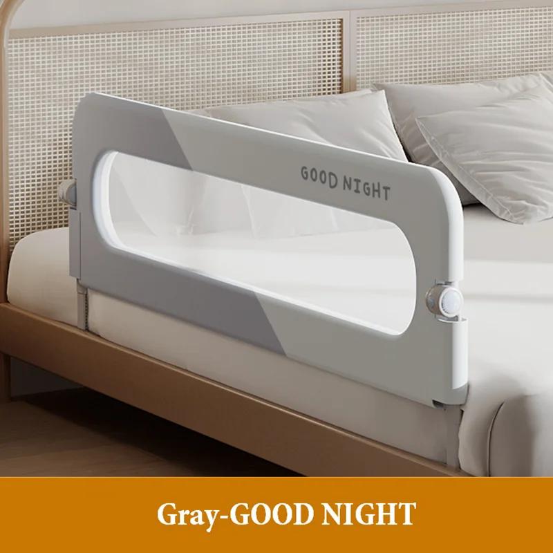 IMBABY-Garde-corps réglable pour lit de bébé, 150cm, barrière de sécurité pliante en un clic pour en