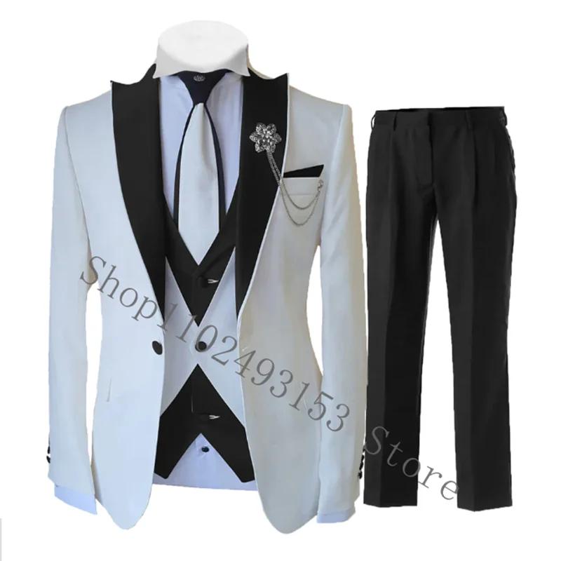 Costume 3 Pièces Bleu Royal pour Homme, Smoking Formel d'Affaires, Slim Fit, pour Mariage, Blazer Gr