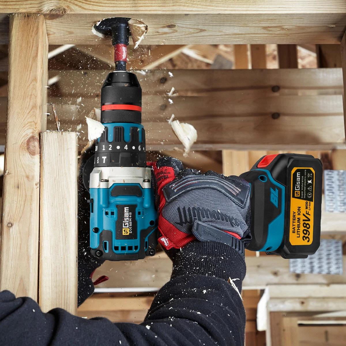 Makita – perceuse à percussion électrique sans balais 480N.M, perceuse sans fil, tournevis électriqu