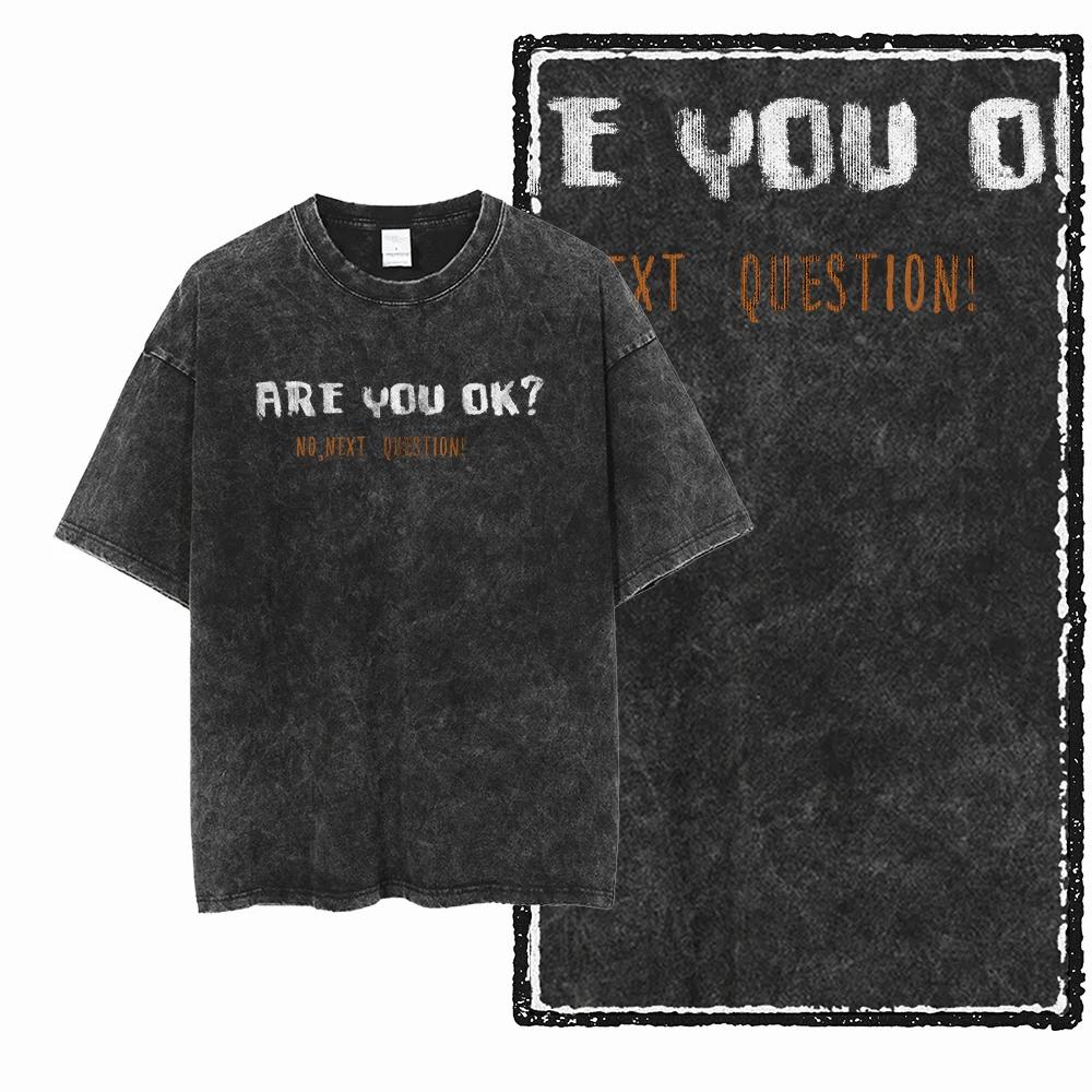 ZG Cool imprimé coton lavé à l'acide graphique exclusif unisexe t-shirt Cool Vintage Streetwear homm