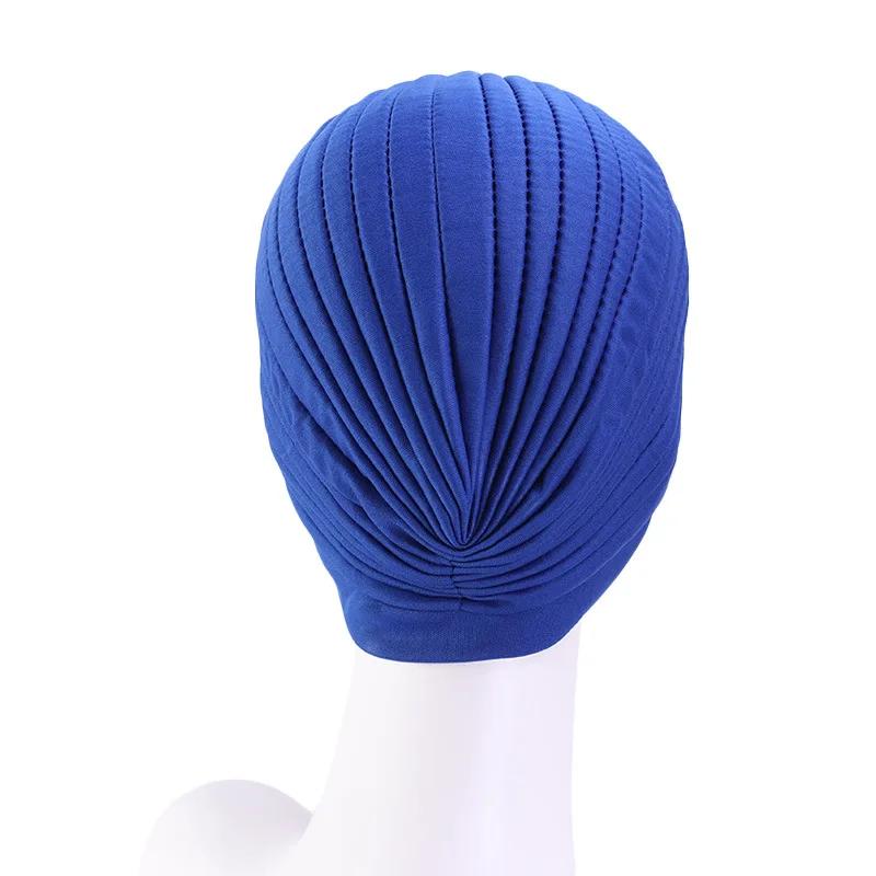 Femmes extensible Turban casquette musulman Hijabs chapeau femme intérieur Hijab solide arabe indien