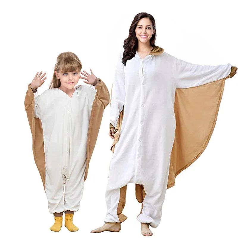 Enfants drôle dessin animé Cosplay Onesie bébé Animal Halloween Pyjamas garçons filles mignon écureu