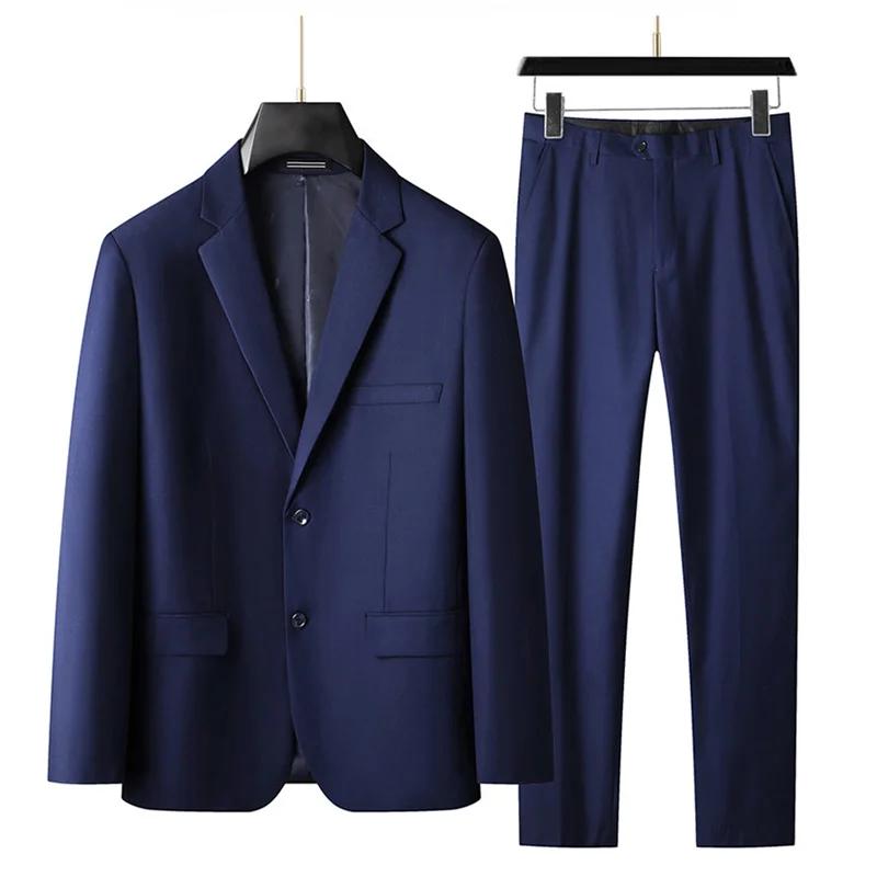 Costume et pantalon décontractés pour hommes, ensemble deux pièces, grande taille XL-9XL, belle robe